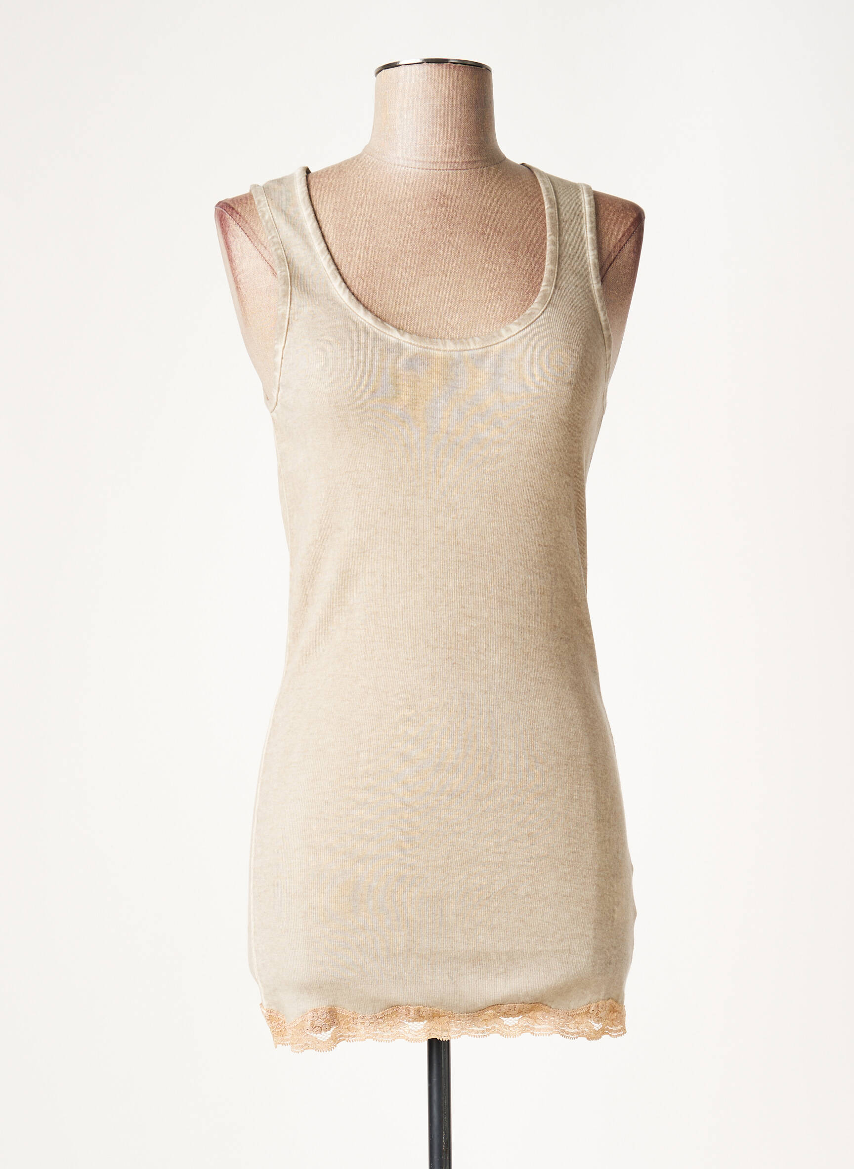 Lauren Vidal Tuniquesansmanche Femme couleur marron