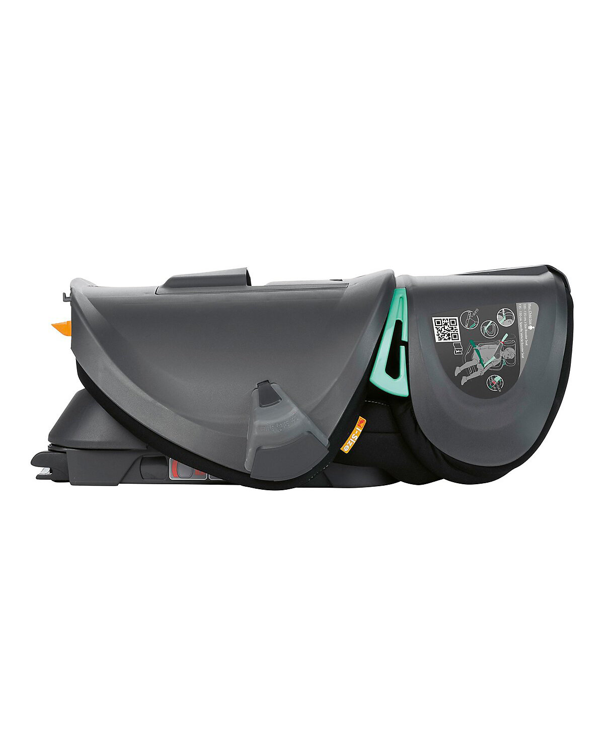 Kindersitz Fold&Go i-Size , 100-150 cm, faltbar, inkl. Seitenaufprallschutz und Bauchgurtführung