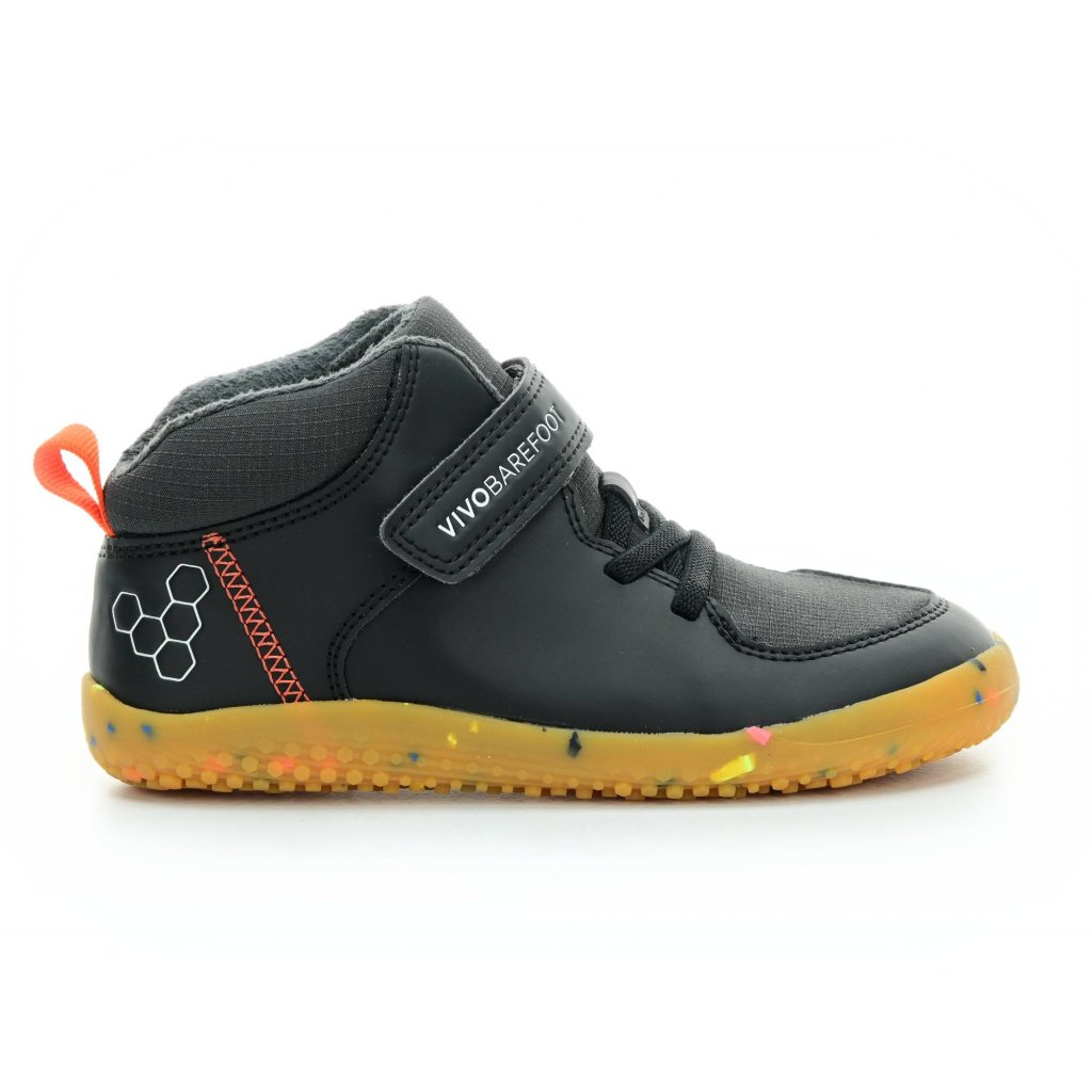 Vivobarefoot Primus Ludo Hi Obsidian Barfuß-Stiefeletten