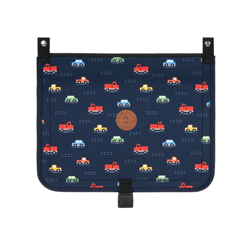 Discover Medium Maranello navy blue schoolbag with flap