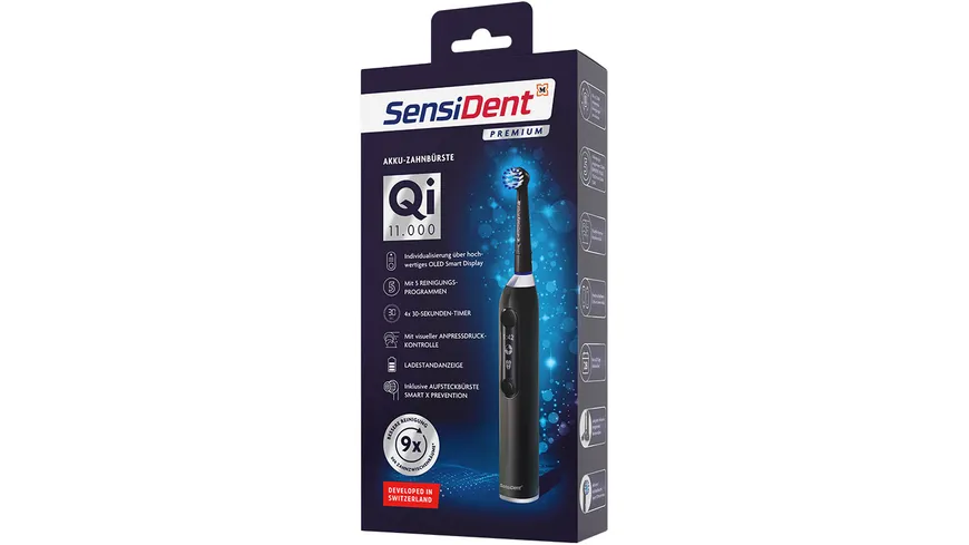 SensiDent Elektrische Zahnbürste Qi 11.000
