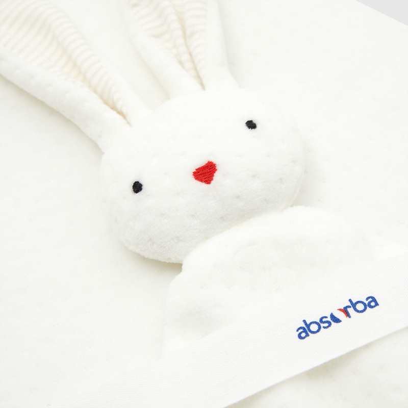 Couverture velours et doudou lapin naissance Absorba