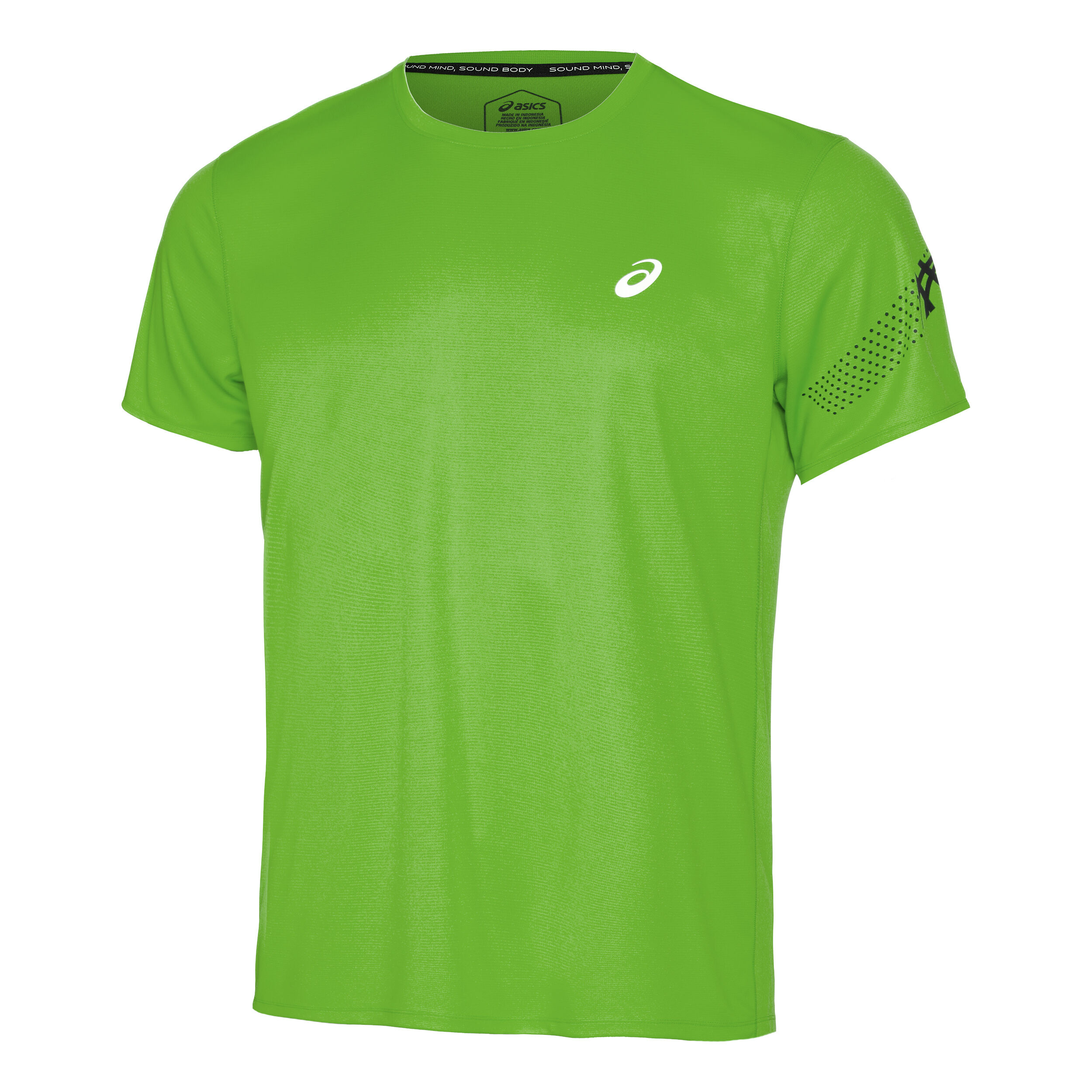 Icon Laufshirt Herren - Limette, Blau