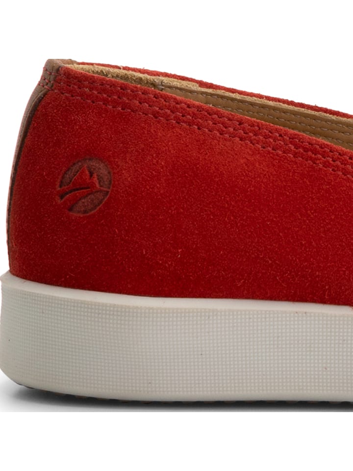 TRAVELIN' Tours Suede in rot günstig kaufen