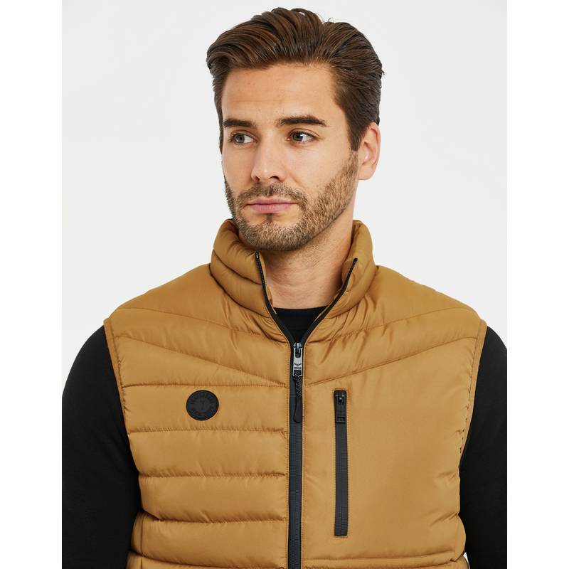 Threadbare THB Jacket Gilet Hunnigan Steppweste Herren