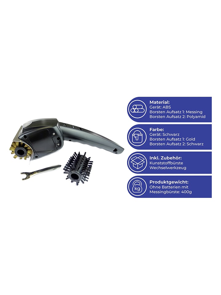 Wenko Drahtbürste in Schwarz - (B)30 x (H)9 x (T)8,5 cm günstig kaufen onesize
