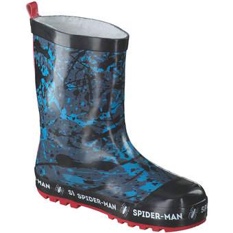 Spiderman Gummistiefel in schwarz