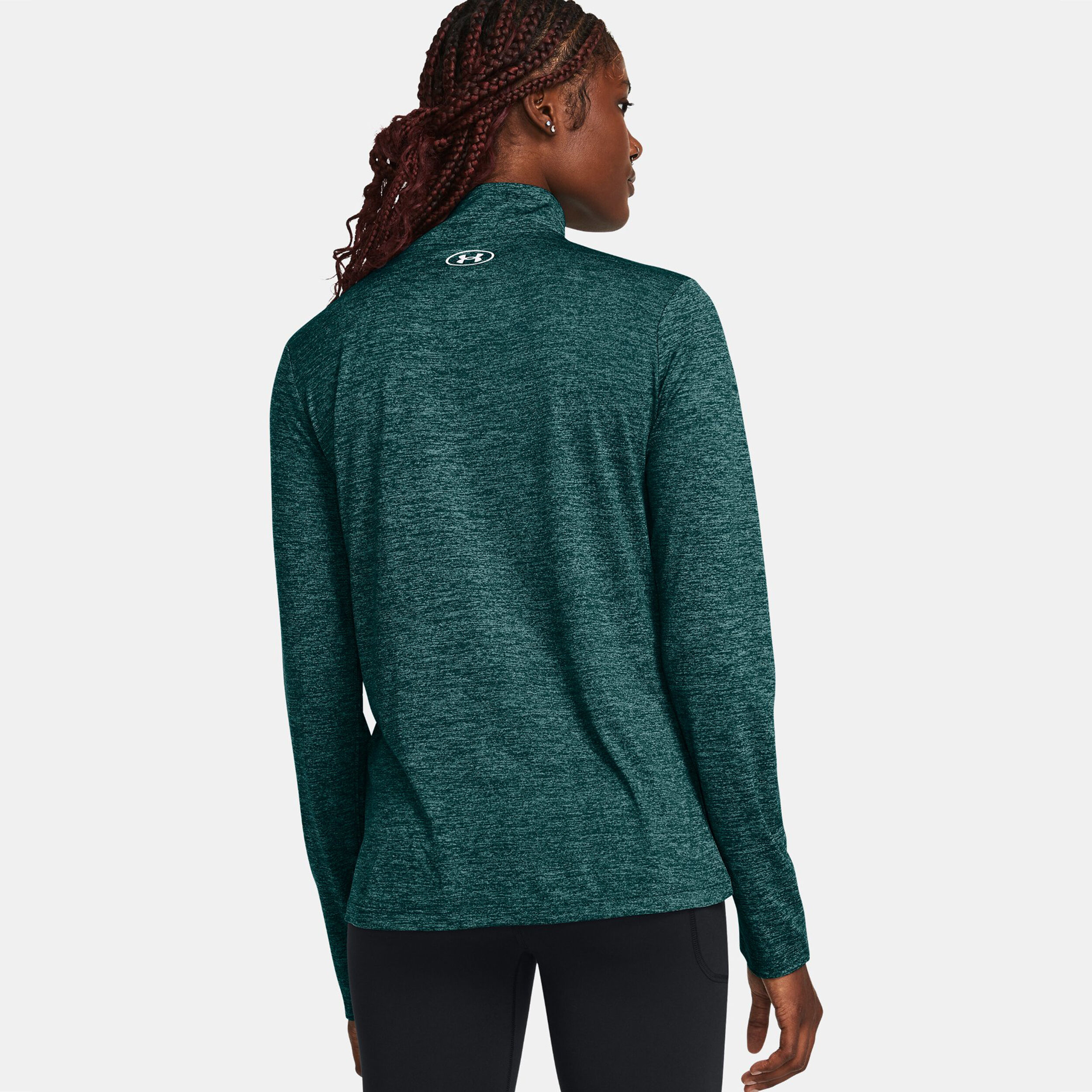 Tech Half-Zip Twist Longsleeve Damen - Blau