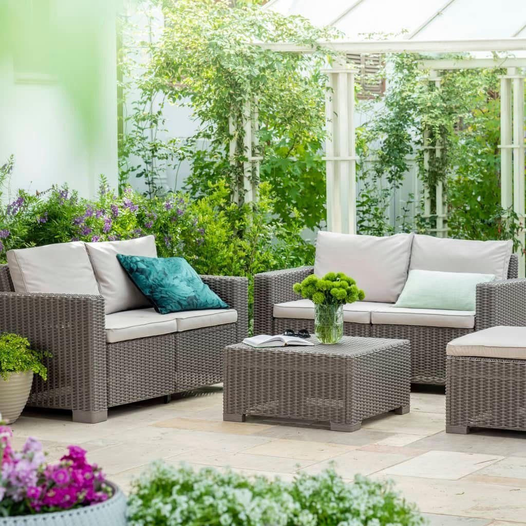 Keter Loungesofa Gartentisch California Cappuccino-Braun 198074, 1 Teile