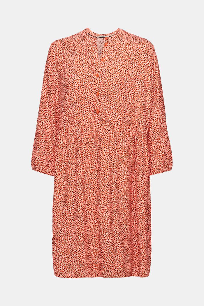 Midikleid aus Webstoff mit Allover-Muster