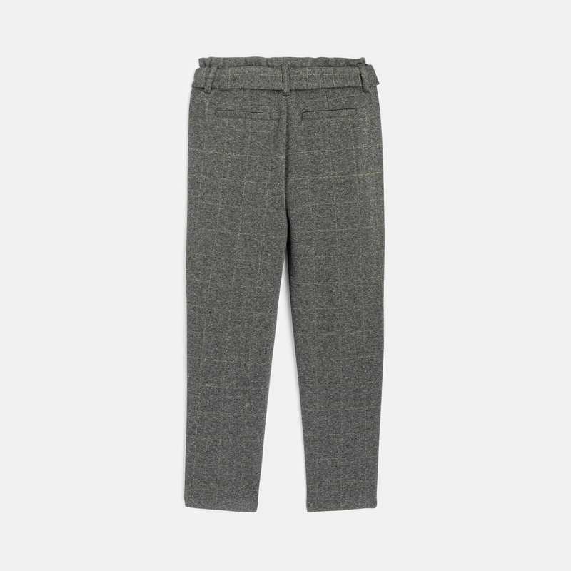 Pantalon confort à carreaux Fille