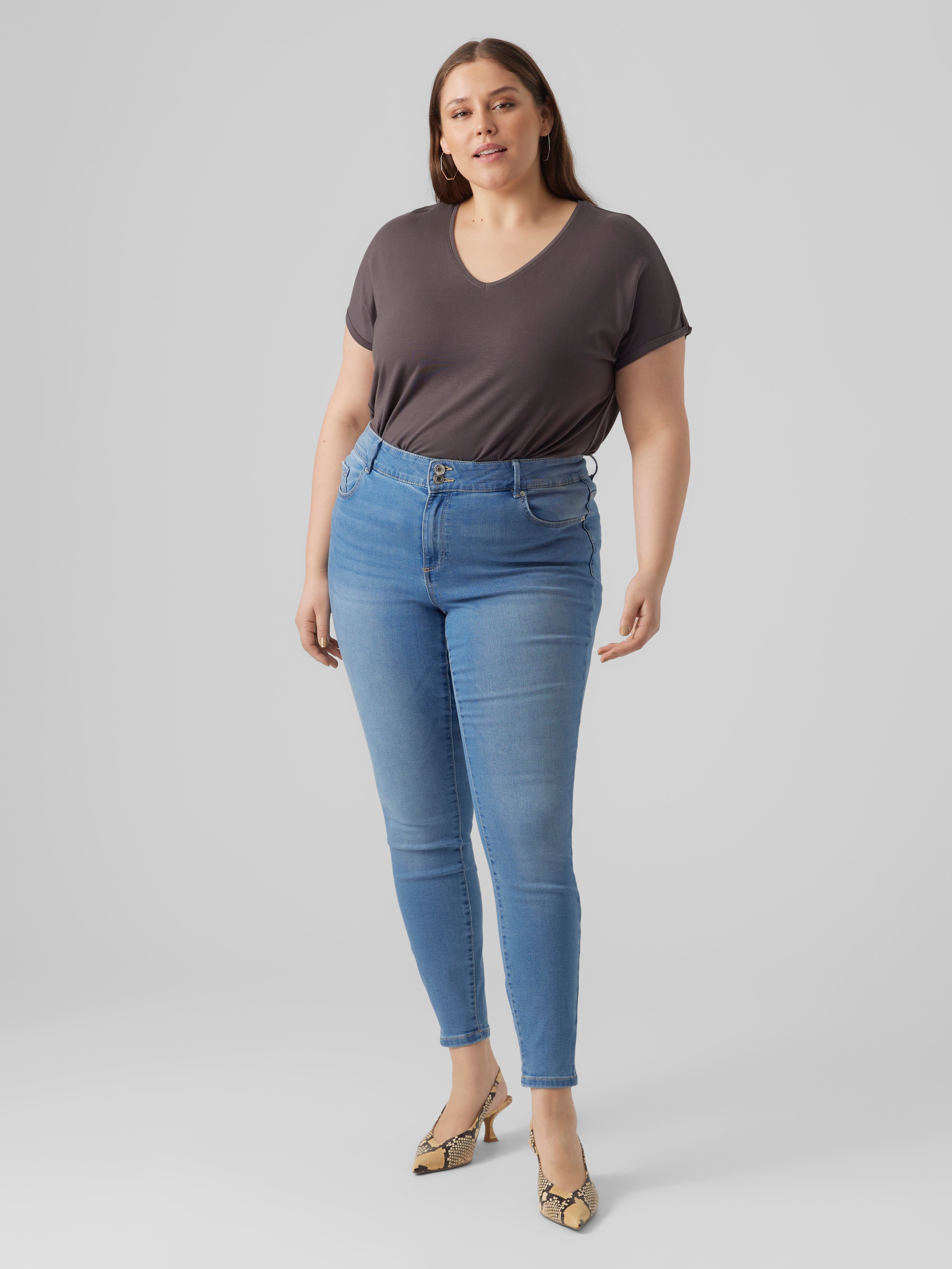 VMSOPHIA Hohe Taille Skinny Fit Jeans