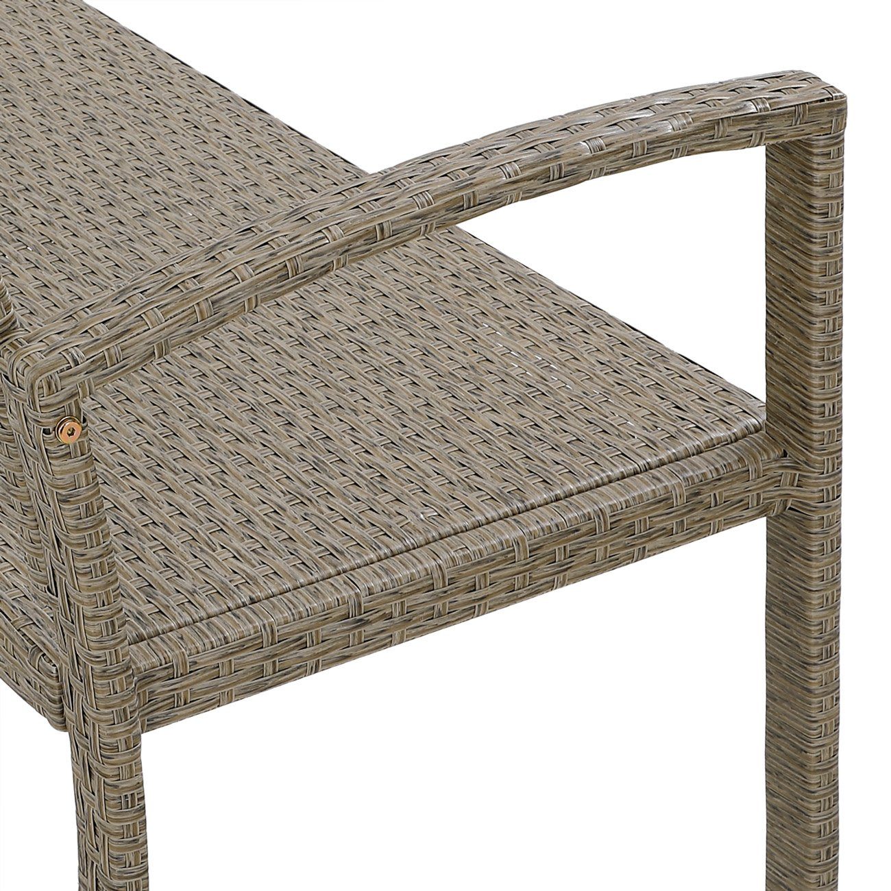 Casaria Gartenbank, Wetterfest UV-beständig 122x90x58cm 320kg Belastbar Garten Terrasse
