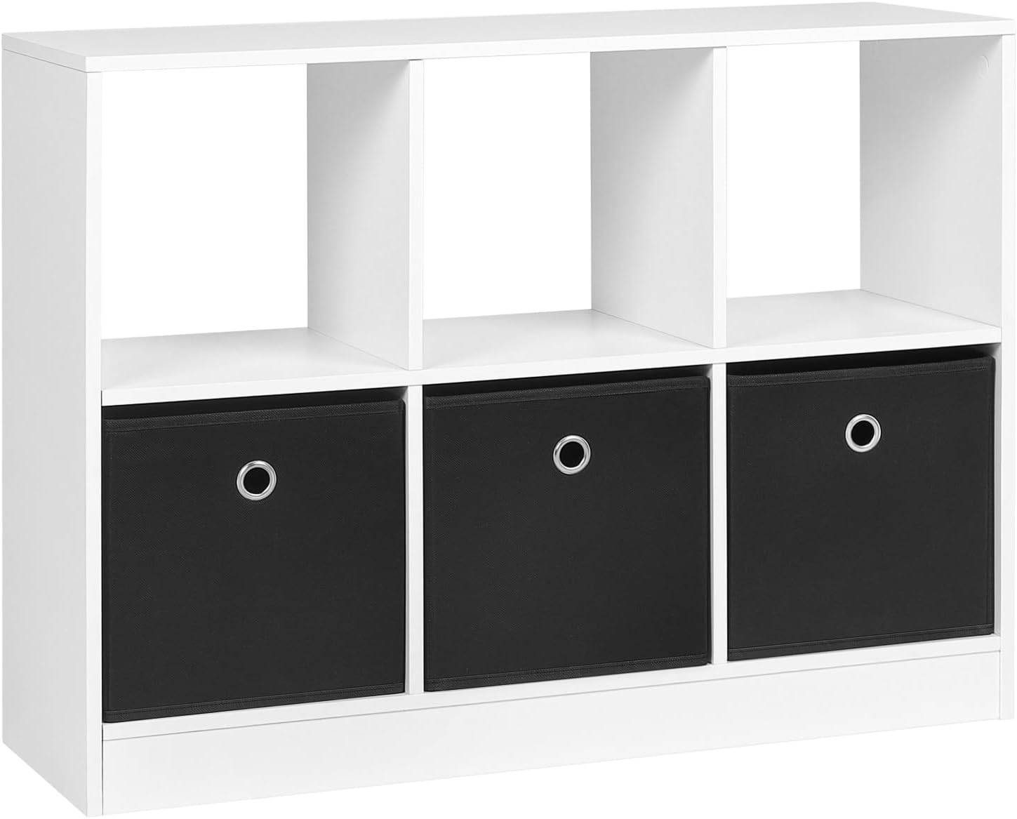 Woltu Aktenschrank (1-St) mit 3 Schubladen aus Vliesstoff Regal mit 6 Fächern