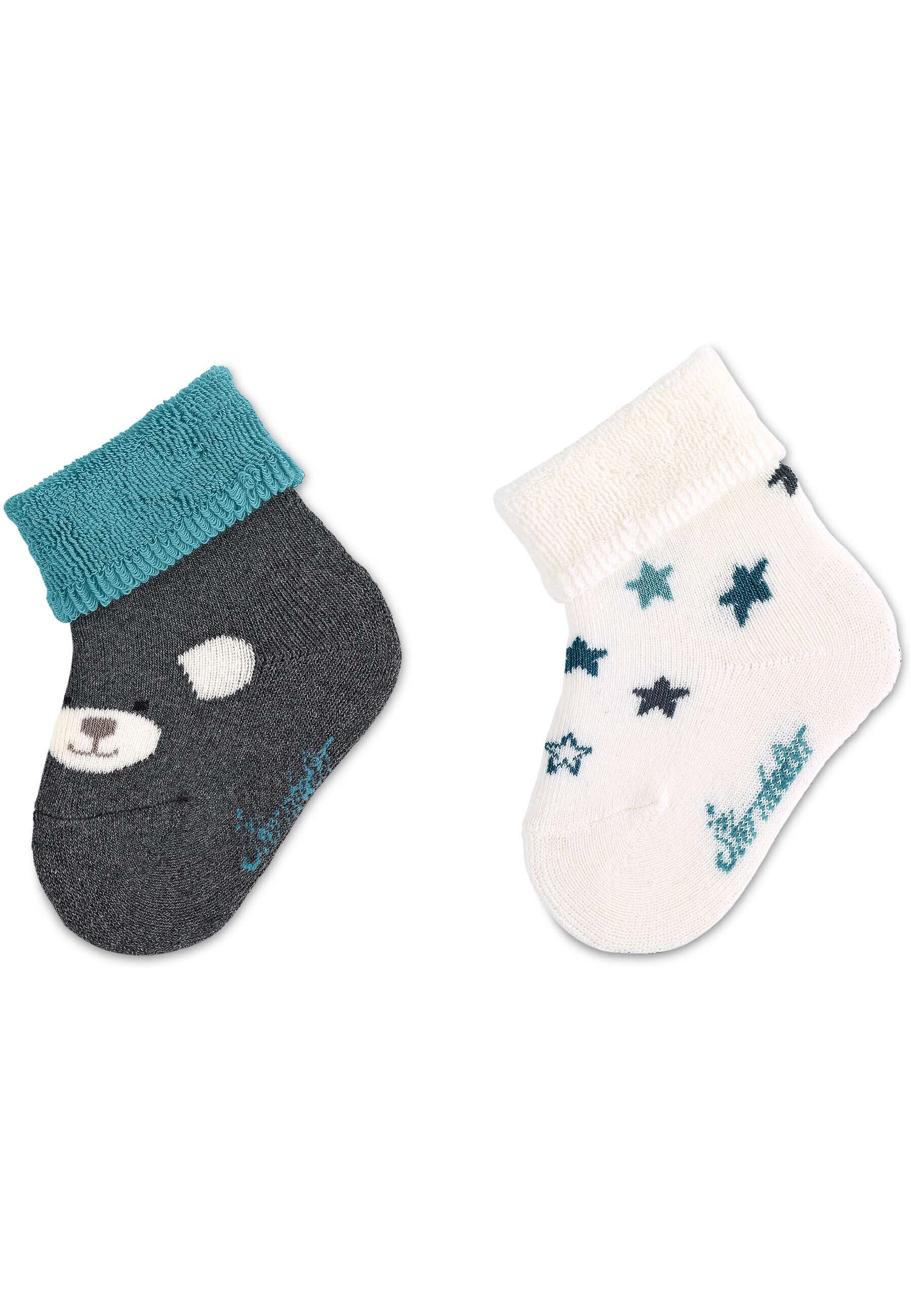 Baby-Socken mit Umschlag 2er-Pack Eisbär Elia