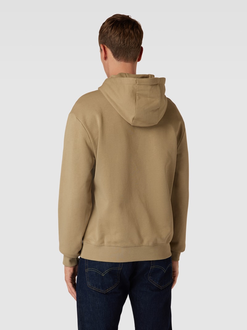 Hoodie mit Label-Print Modell 'Dapo' in camel