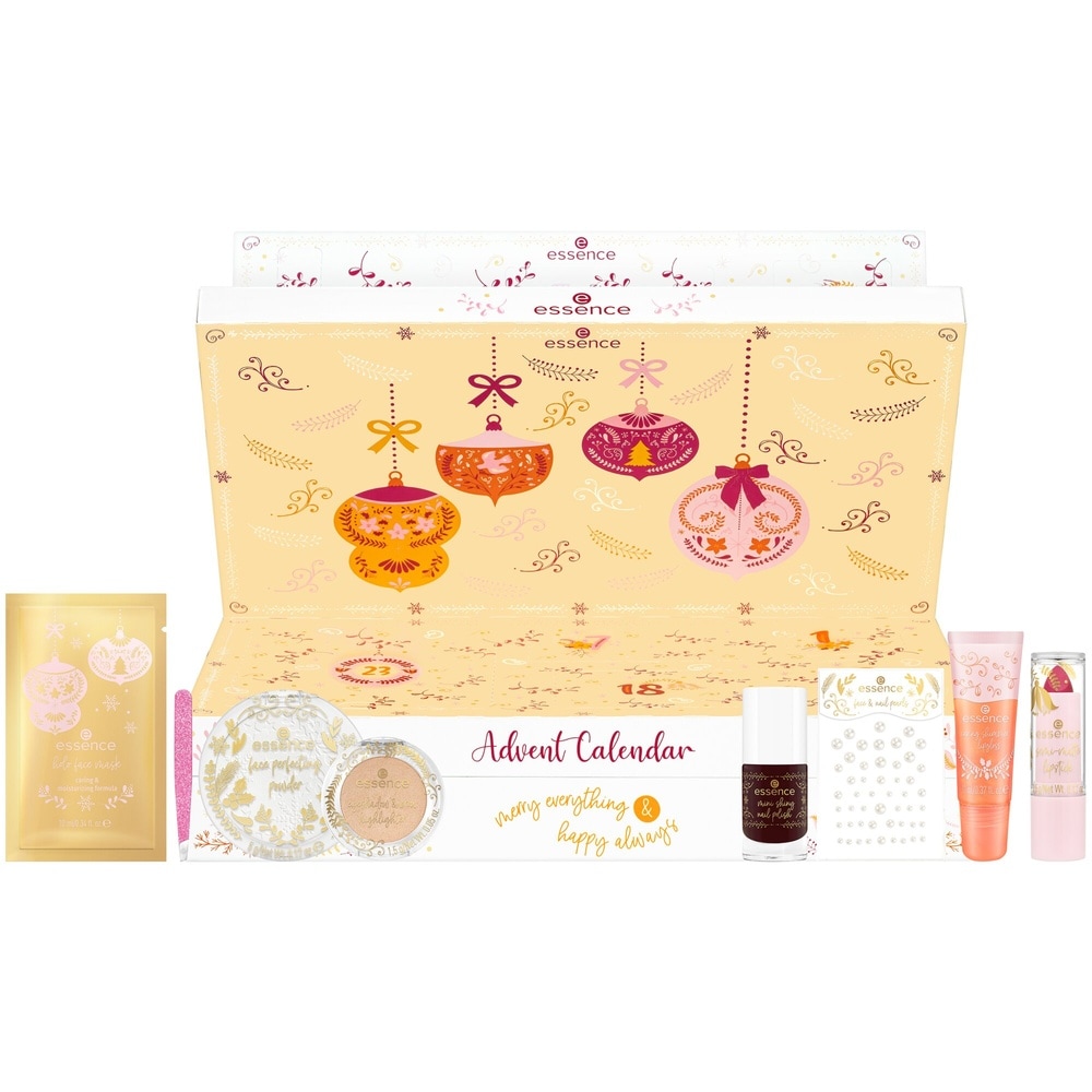 essence Calendrier de l'Avent Merry everything & happy always Coffret 24 produits routine beauté complète