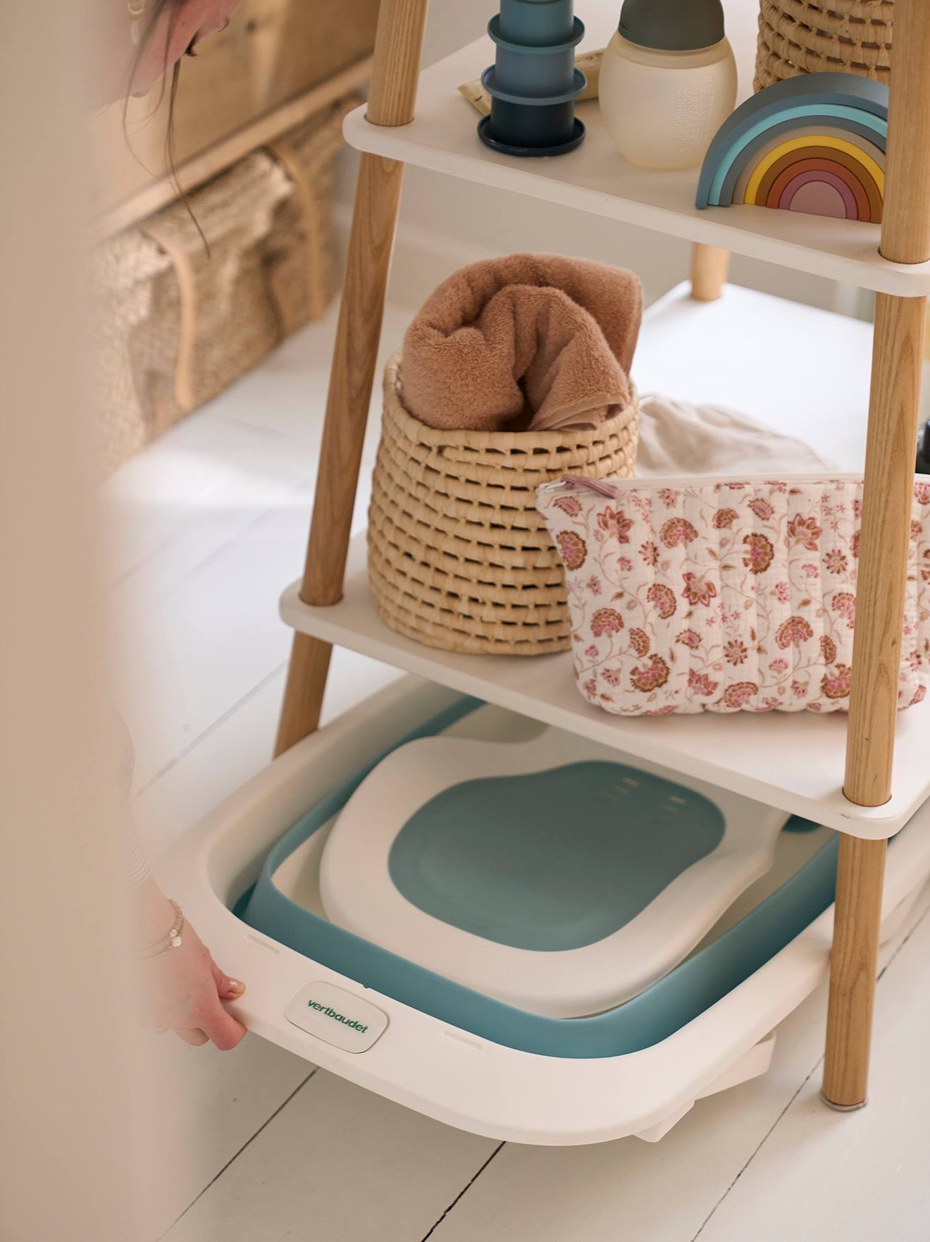 Vertbaudet Faltbare Baby Badewanne - türkis