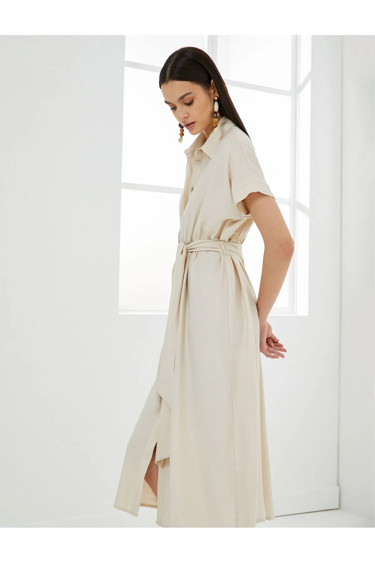 Koton  Kleid - Ecru - A-Linie