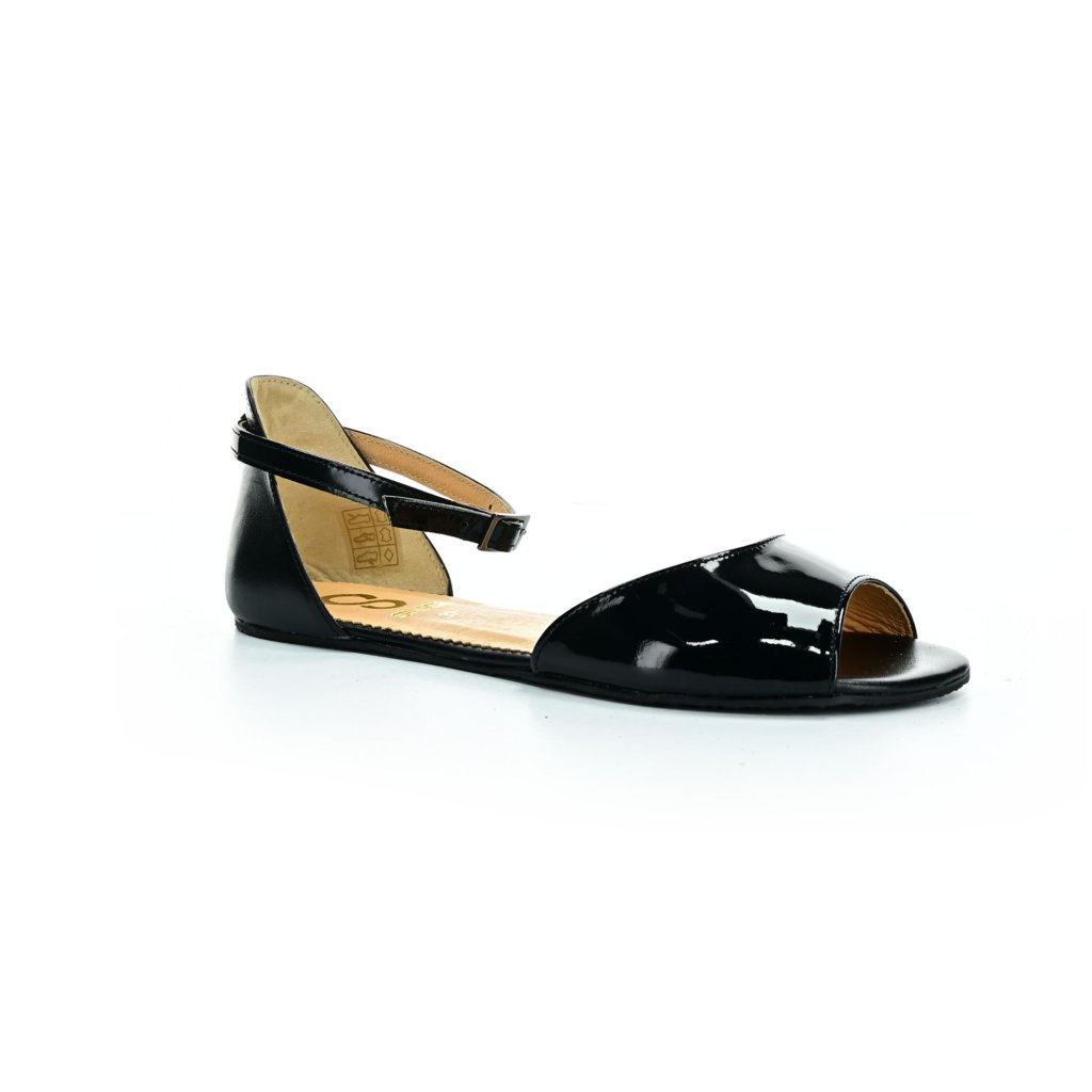 Shapen Lily Black Wide Barfußsandalen