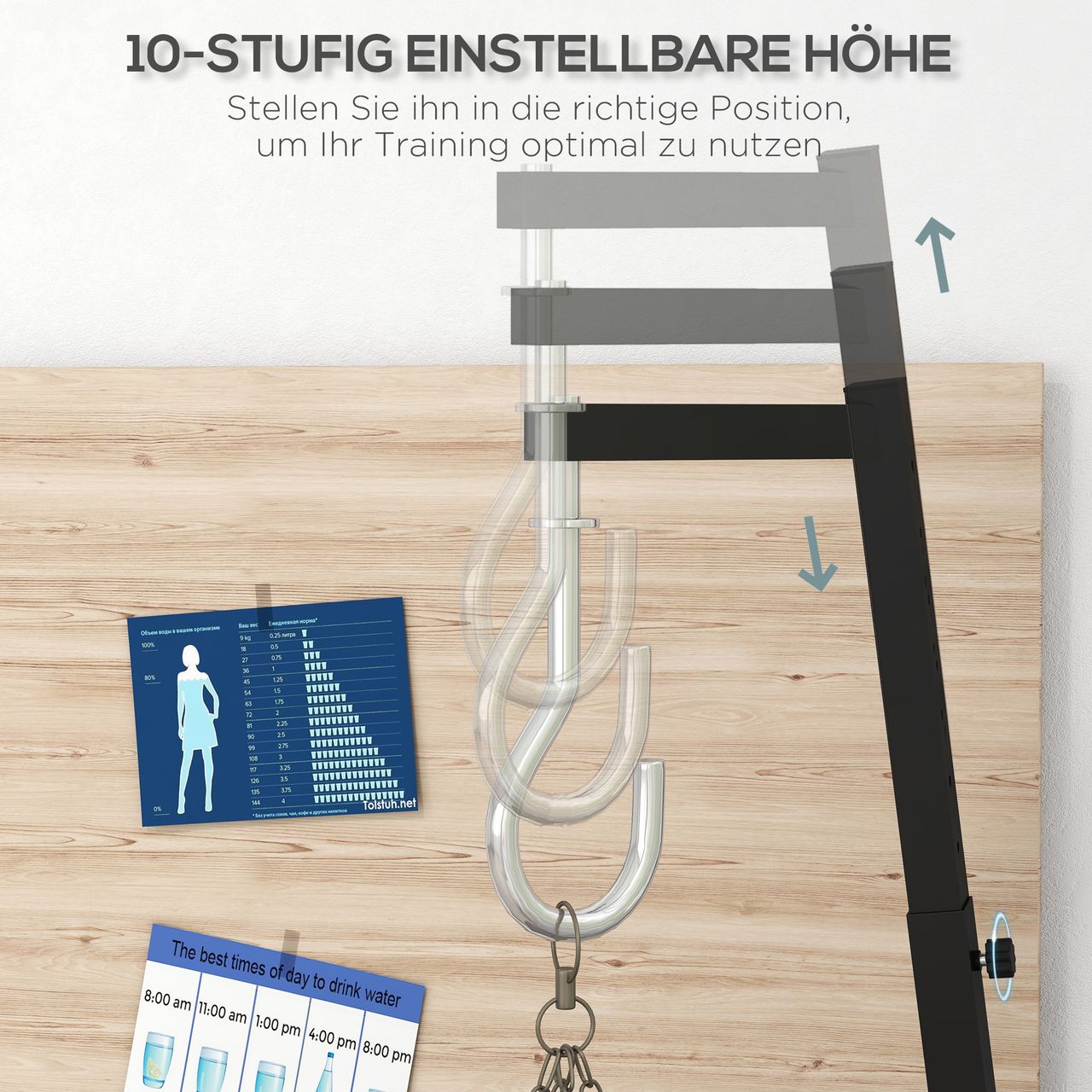 SPORTNOW SPORTNOW Boxsackständer höhenverstellbar freistehend klappbar bis 60 kg Stahl