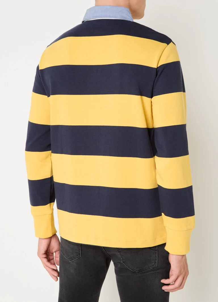Tricou polo Gant cu croială clasică, dungi și logo.