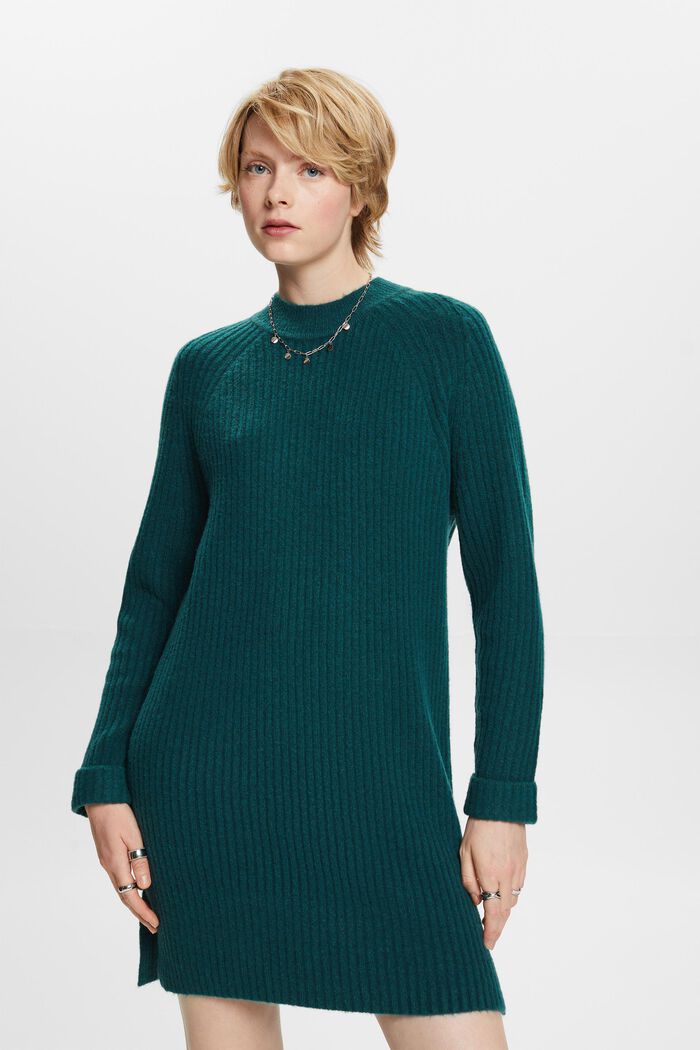 Minikleid aus Rippstrick
