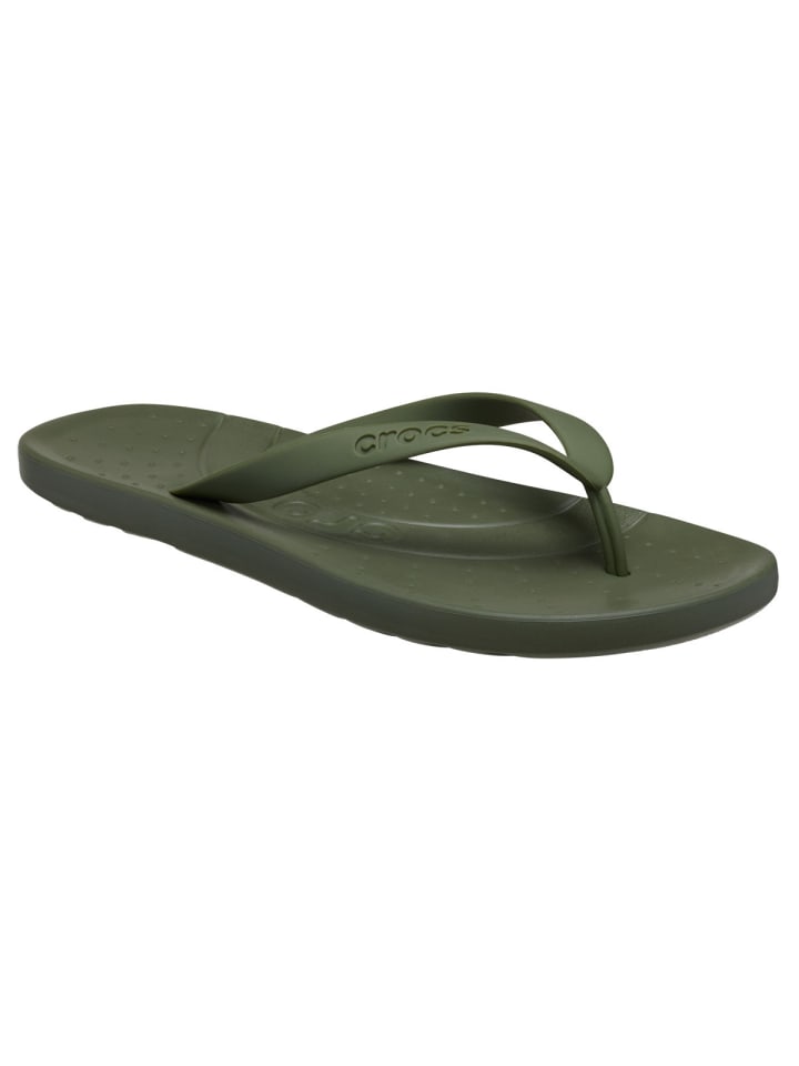 Crocs Freizeitschuhe Crocs Classic Flip in dunkelgrün günstig kaufen