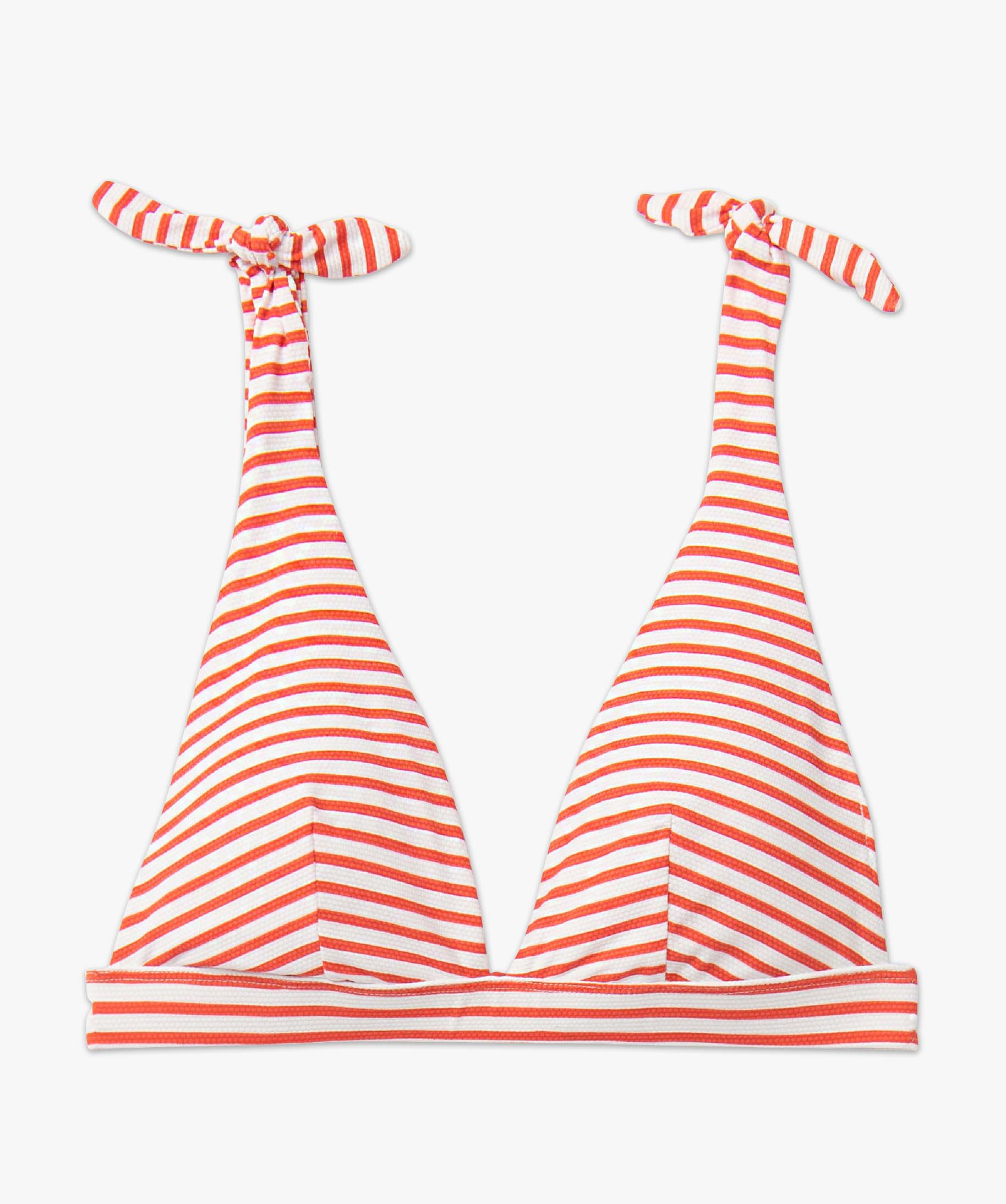 Haut de maillot de bain femme forme triangle à rayures raye | GEMO