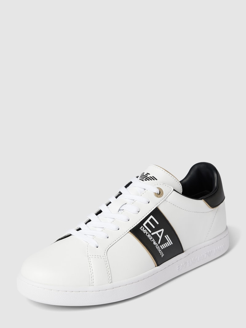 Sneaker mit Label-Details Modell 'CLASSIC' in weiß
