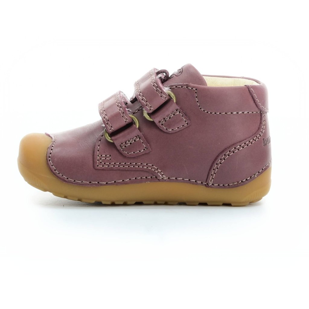 Bundgaard Petit Velcro Dark Pink dunkel rosa Mid Cut Barfußschuhe