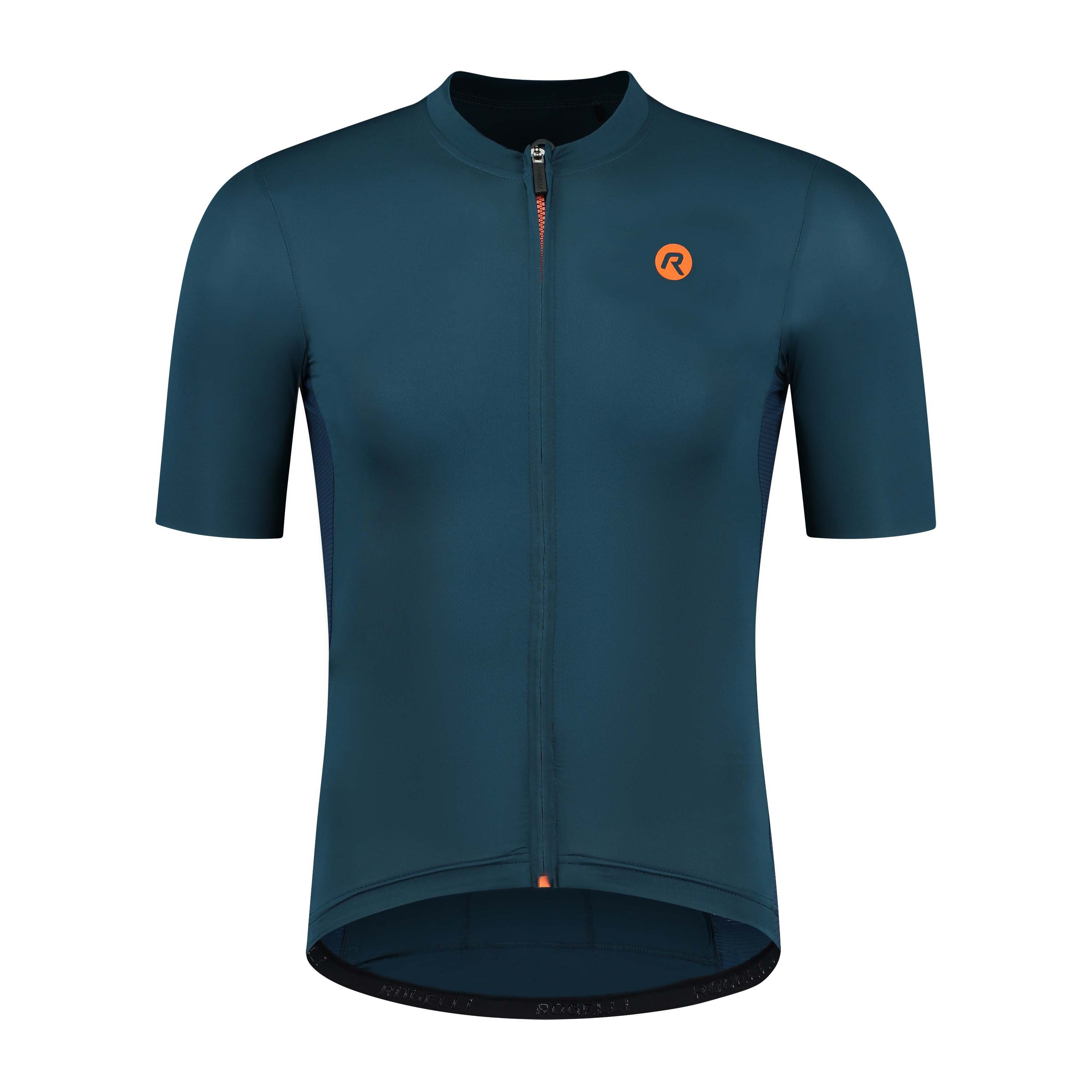 Rogelli Distance Blau/Orange Herren Radtrikot Kurzarm