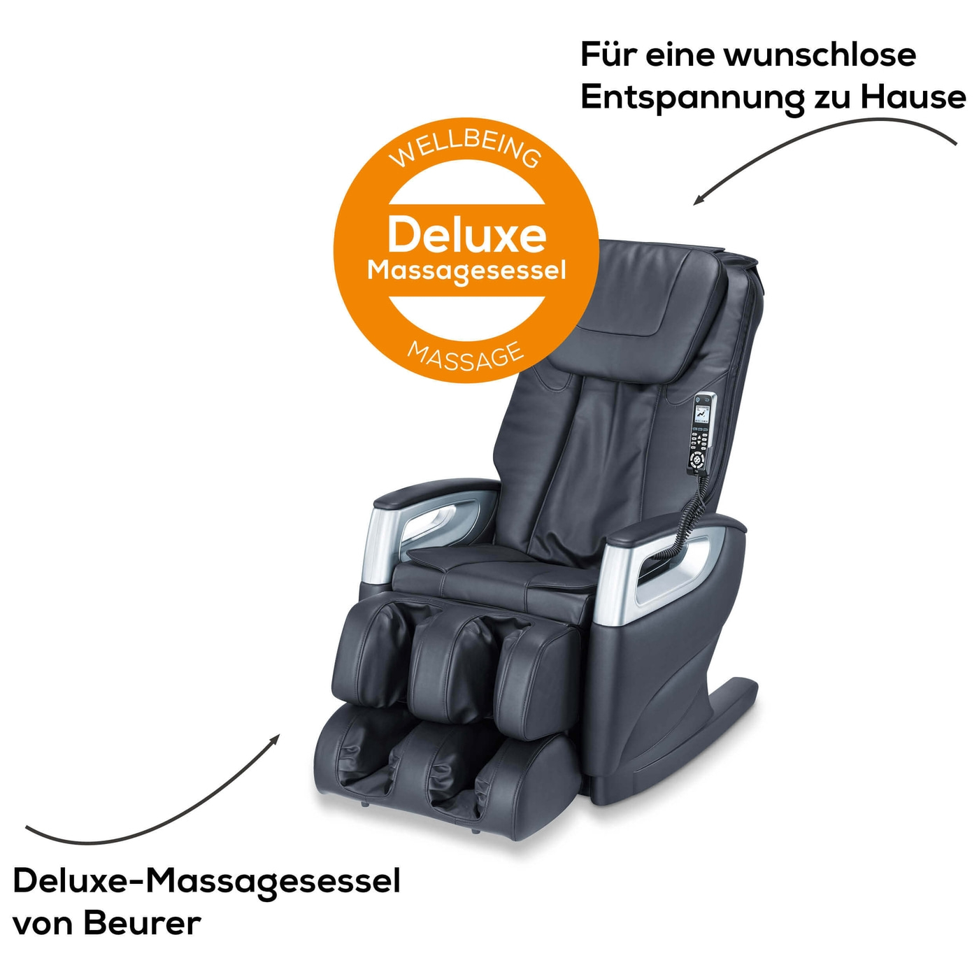 Beurer Shiatsu-Massagesessel MC 5000 HCT-deluxe-Ganzkörpermassagesessel mit 5 individuell wählbaren Massagearten & Körperscanning