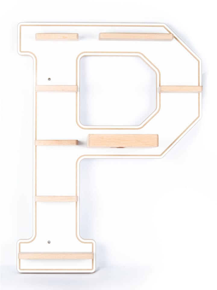 BOARTI Holz Regal Buchstabe P für Toniebox Tonies Figuren in Weiß günstig kaufen onesize