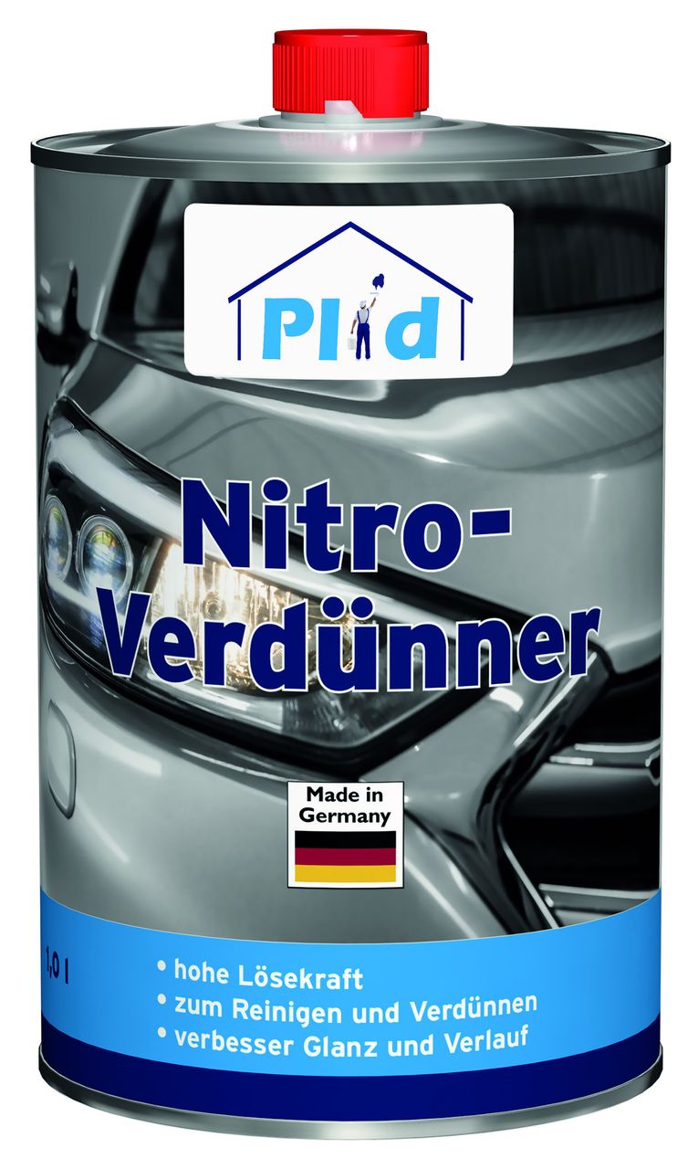 Plid Premium Nitro-Verdünner Reiniger Lack-Verdünner Farblos