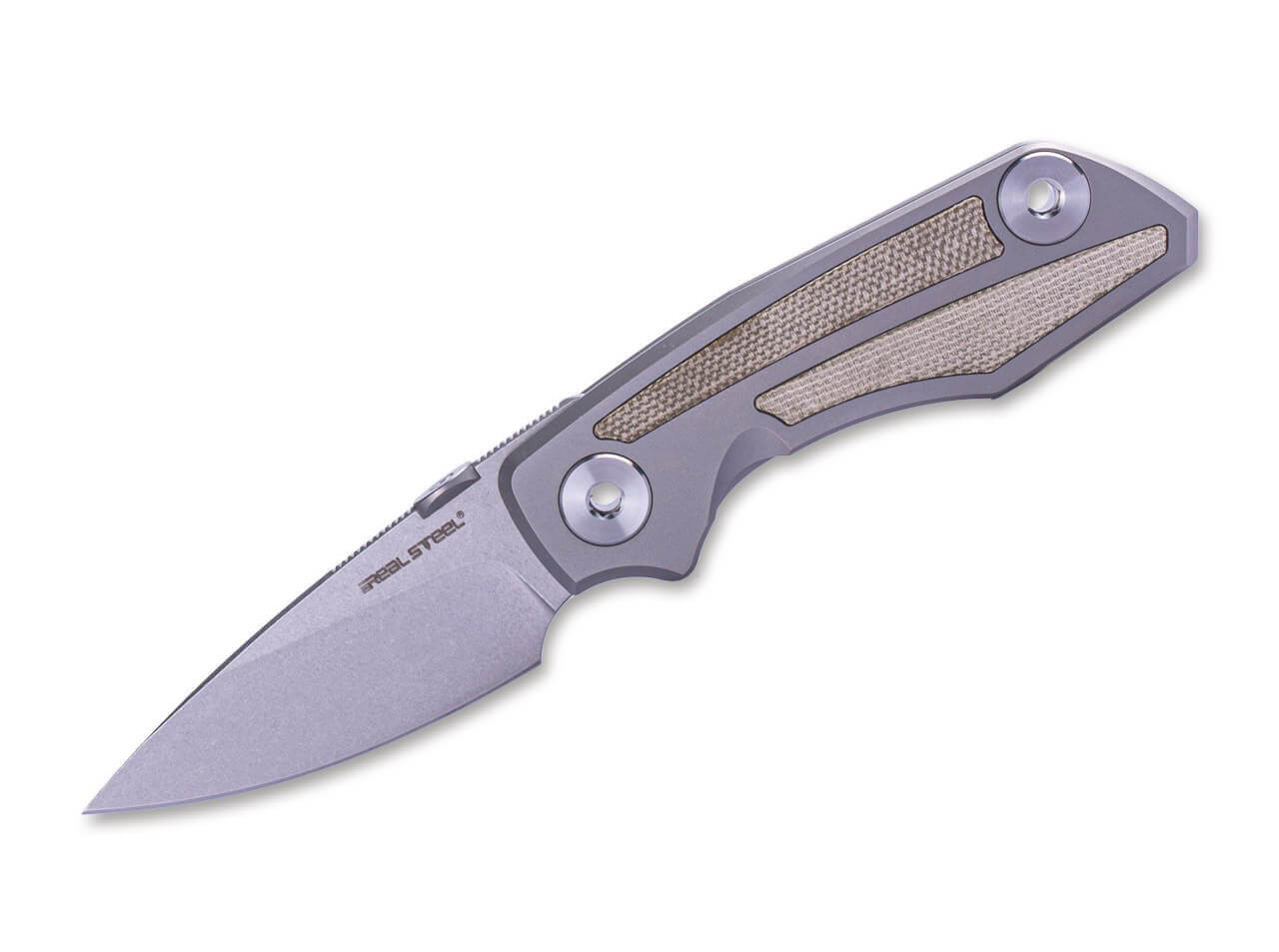 Delta Frame Lock TC4 Micarta Green