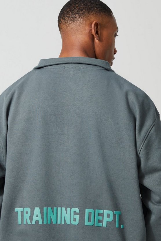 Kastiges Active Sweatshirt mit Trichterkragen