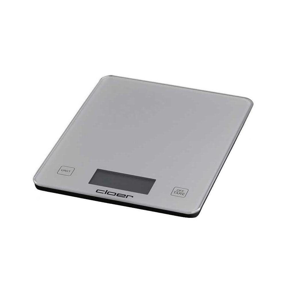 Cloer Küchenwaage 6878 Digitale Küchenwaage silber