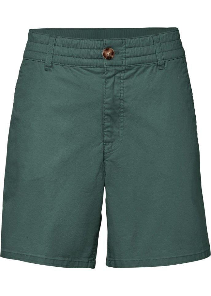 High Waist Shorts aus Twill