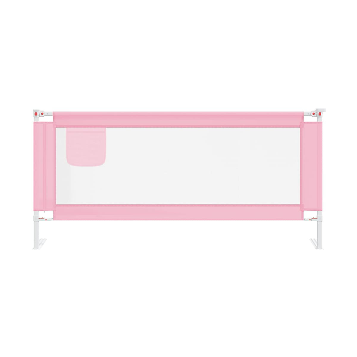 Kleinkind-Bettschutzgitter Rosa 200x25 cm Stoff