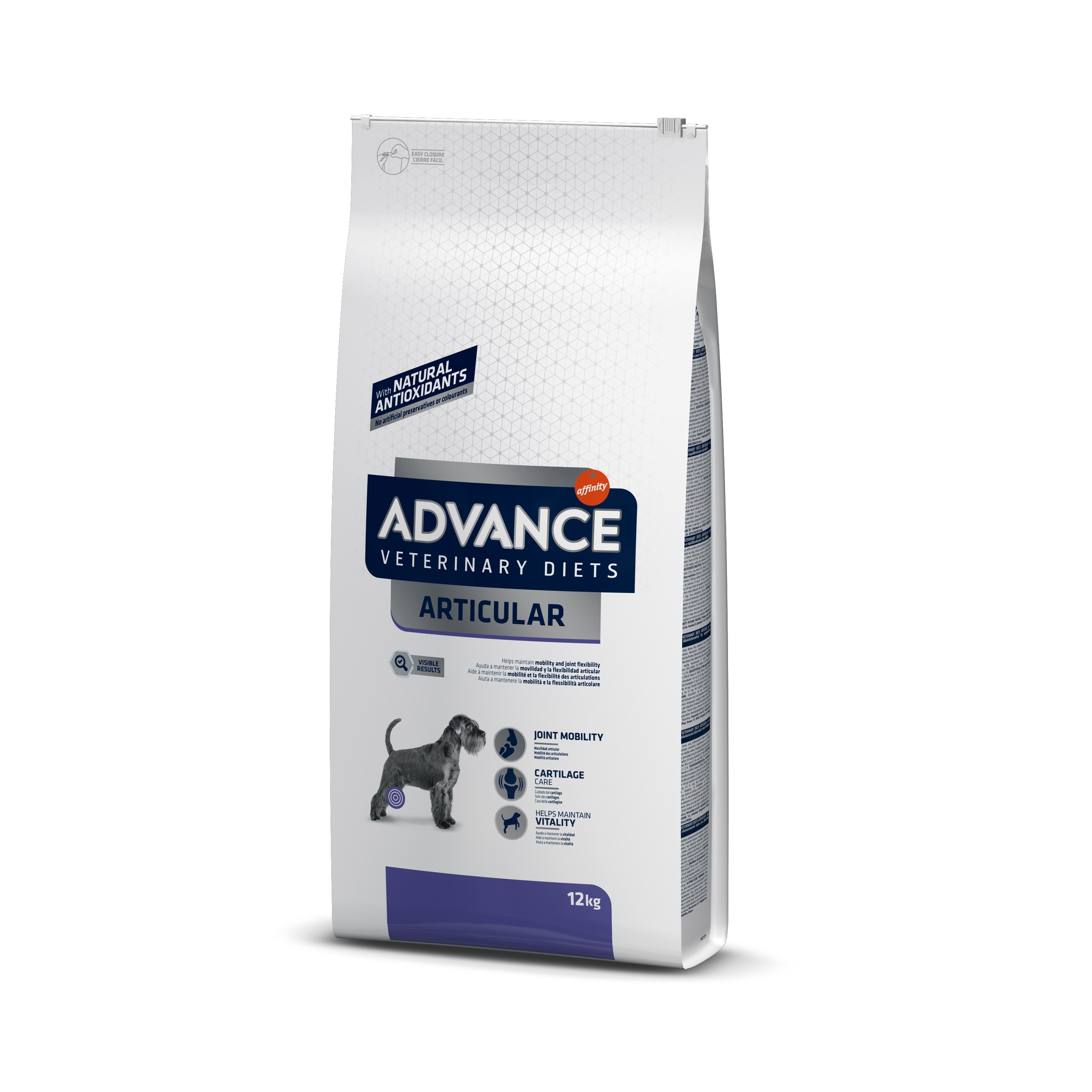 ADVANCE Hundetrockenfutter ADVANCE Affinity Veterinary Diets Articular – Kroketten für erwachsene Hunde mit Gelenkproblemen 12kg