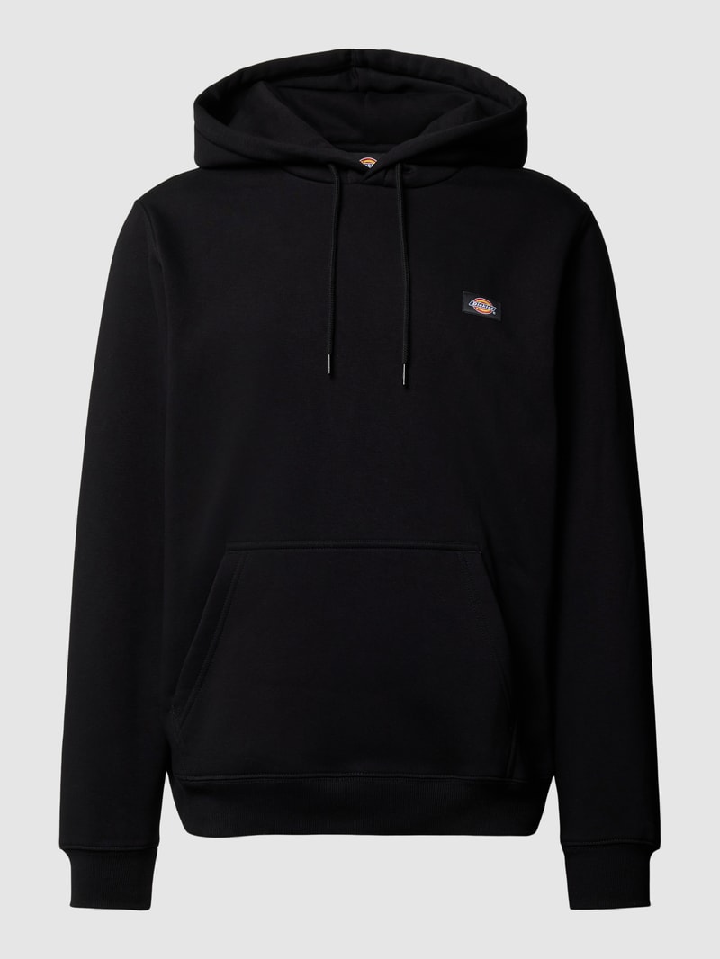 Hoodie mit Känguru-Tasche Modell 'OAKPORT' in schwarz