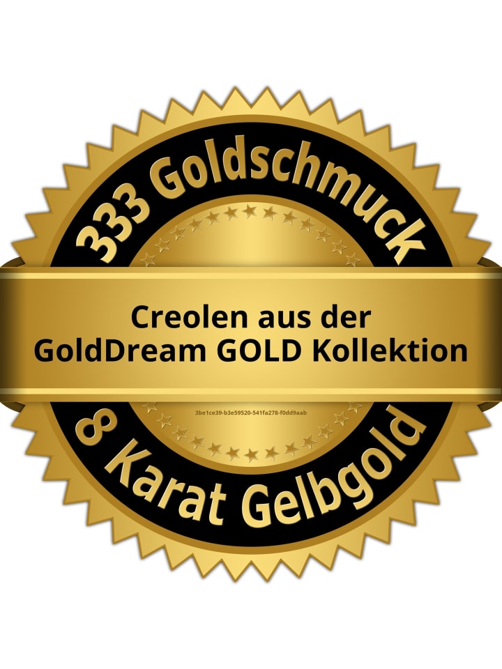 GoldDream Ohrringe Gold 333 Weißgold - 8 Karat Creolen günstig kaufen onesize