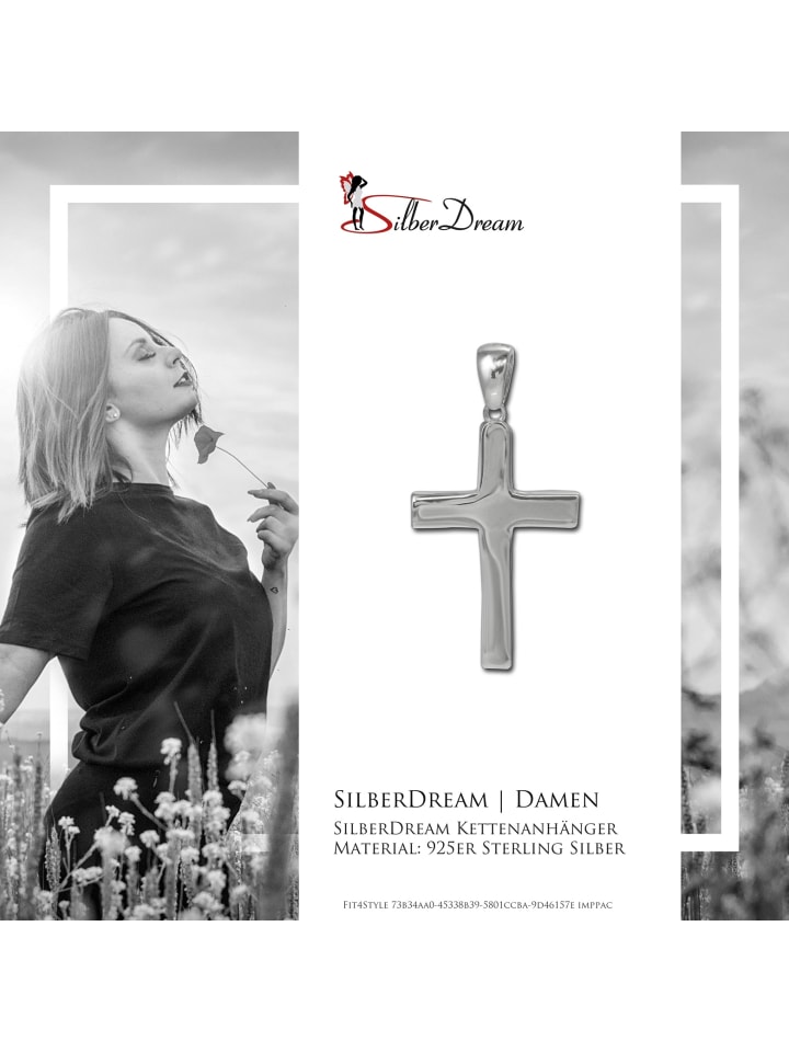 SilberDream Anhänger Silber 925 Sterling Silber Großes Kreuz Kettenanhänger günstig kaufen onesize