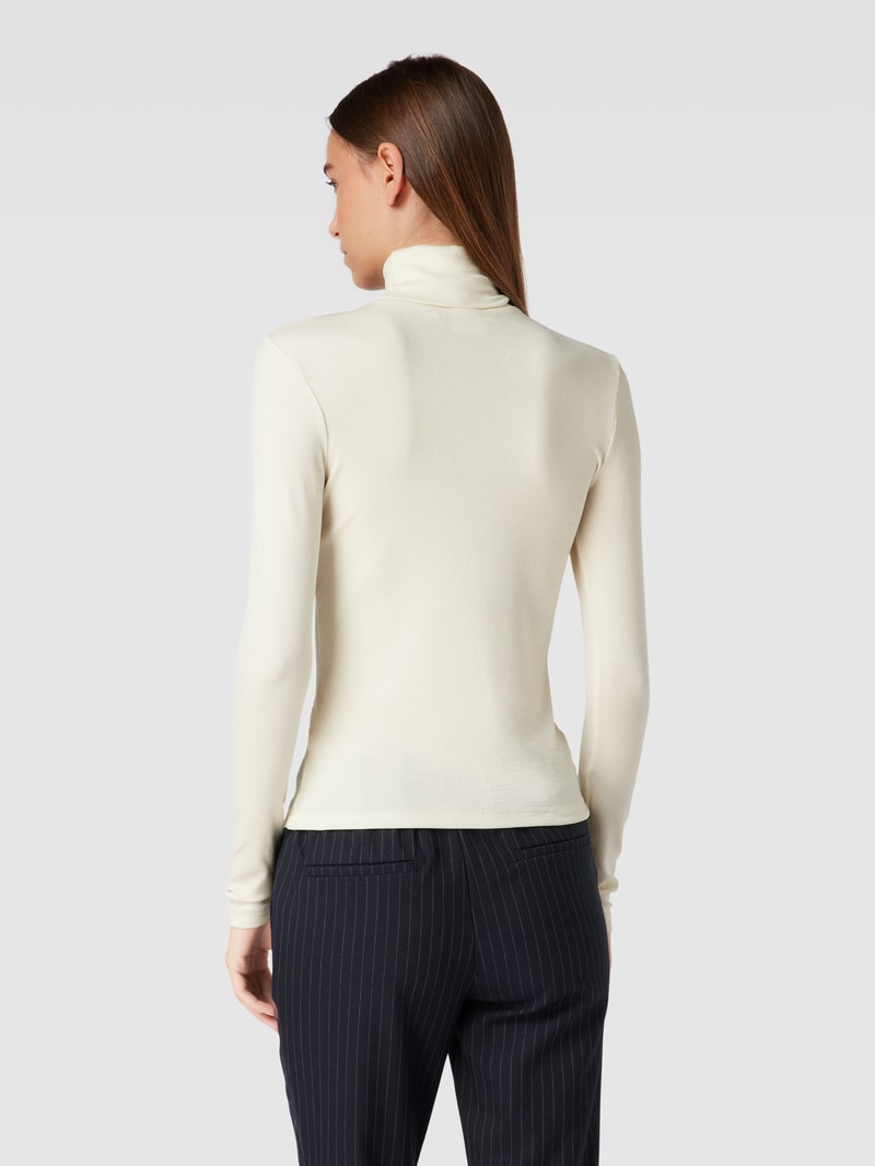 Longsleeve mit Rollkragen in ecru