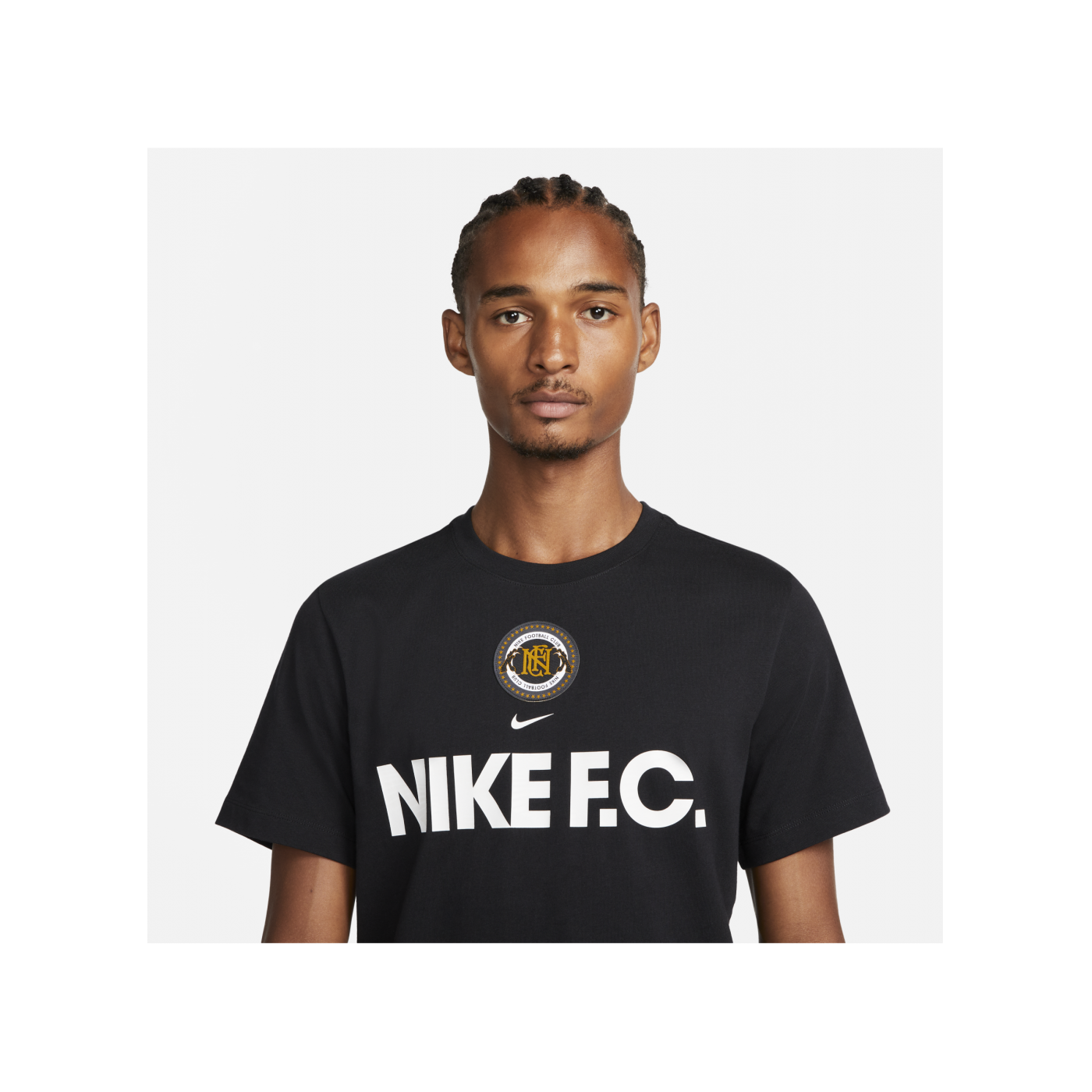 Nike F.C. T-Shirt Schwarz Weiss F010