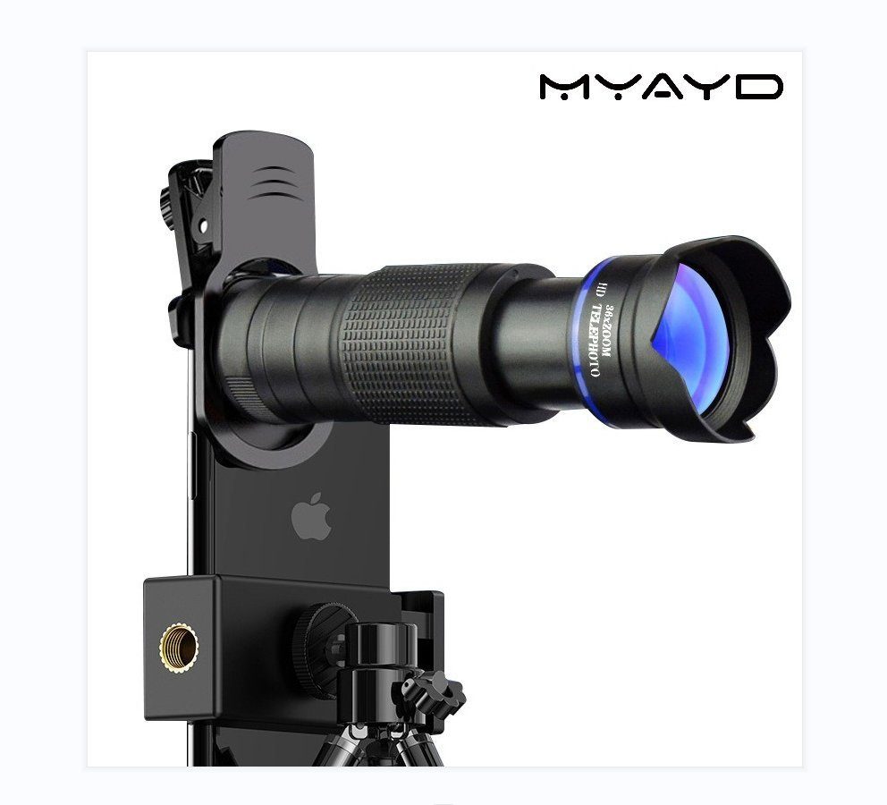 Perfine Universal Handy Objektiv Set Smartphone Linsen Objektiv Fernrohr (Fisheye Weitwinkel Makro Kamera)