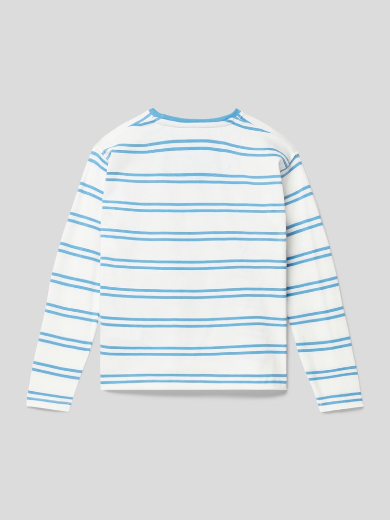 Longsleeve mit Streifenmuster in blau
