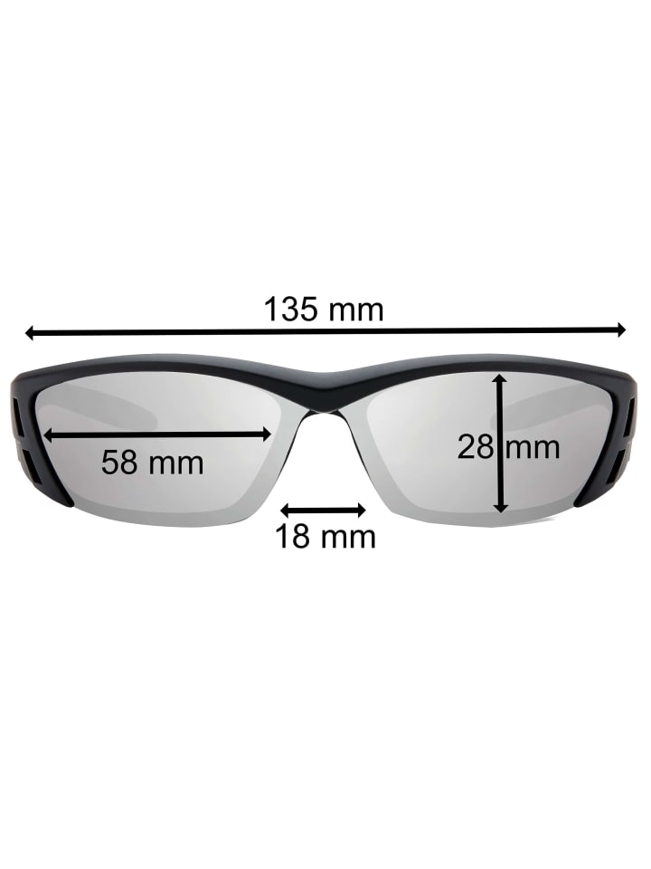 BEZLIT Sport Sonnenbrille in Silber Verspiegelt günstig kaufen onesize