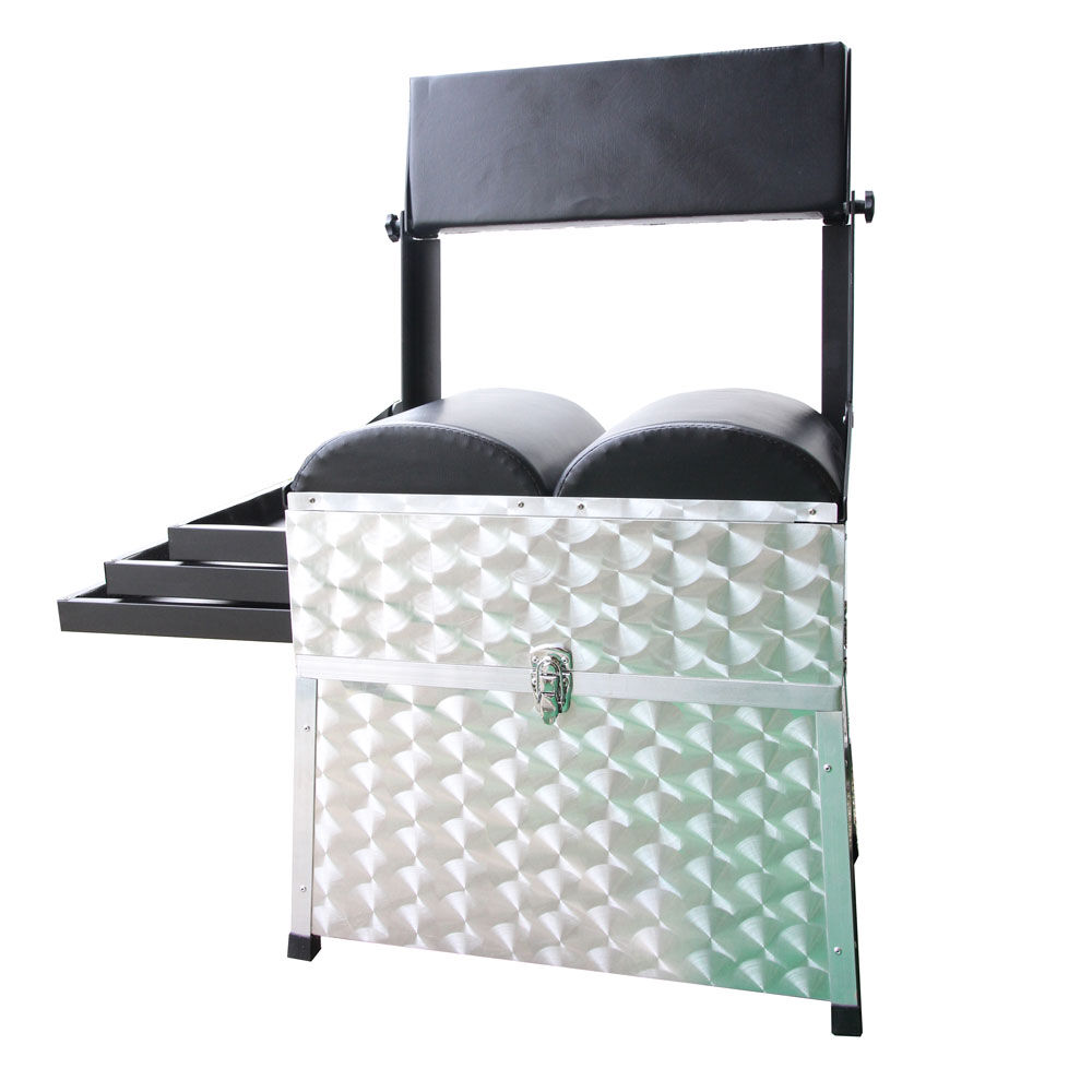 Angelkorb aus Aluminium für das französische Team, groß, 3 Schubladen mit Rückenlehne